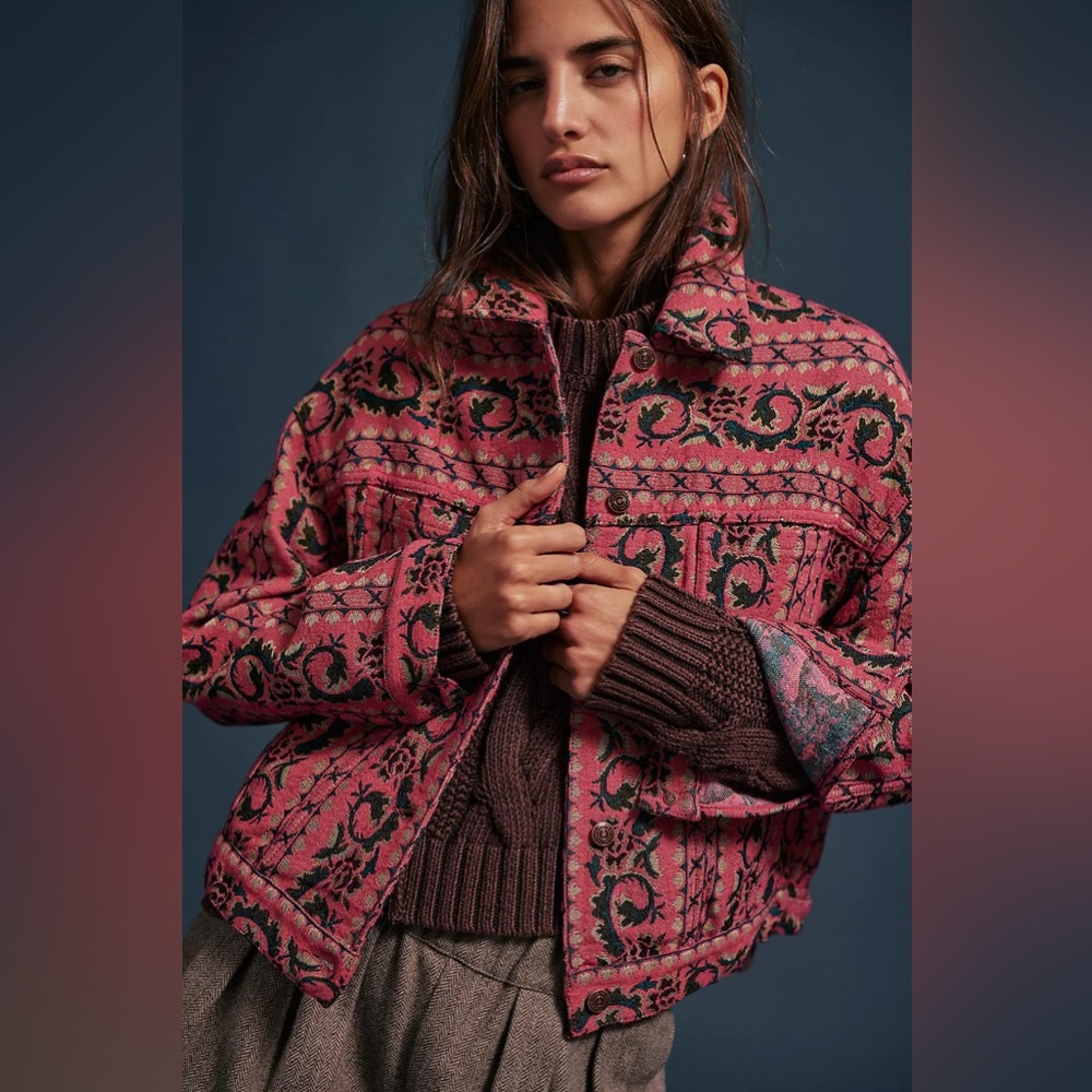 NWOT We The Free Opal Swing Jacquard Jacket